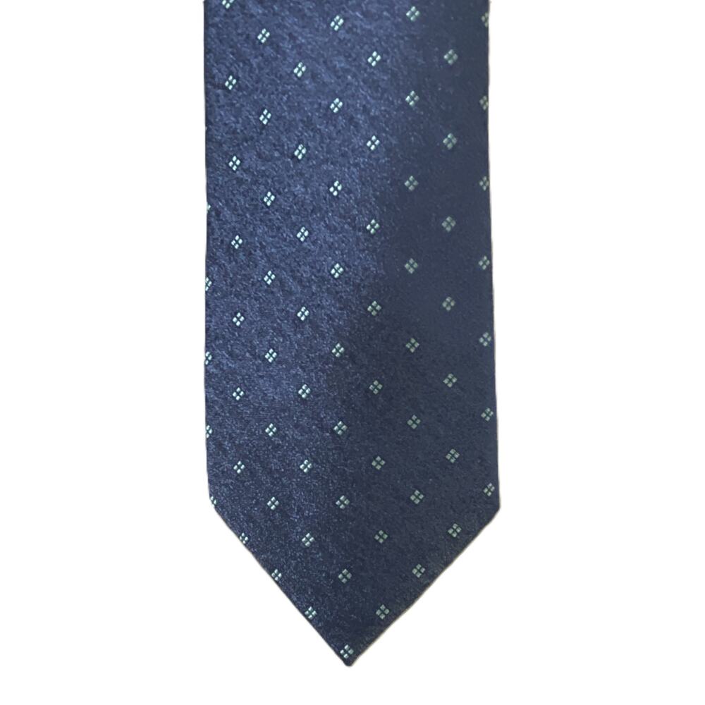 Michael Kors Necktie 3" Aqua Grand Neat Diamond Standard Length Silk Blend NEW